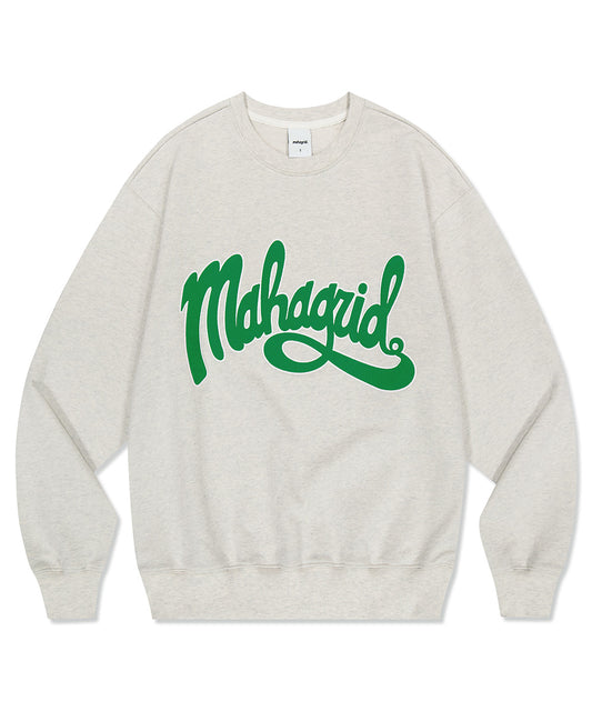 Mahagrid [Stray Kids] S/S 2023 COLLECTION CURVED LOGO SWEATSHIRT