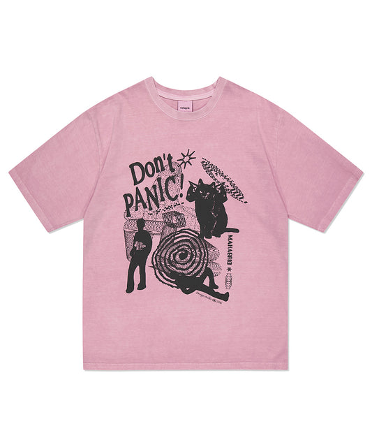 Mahagrid 2023 SUMMER COLLECTION DON'T PANIC PIGMENT TEE